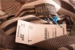 55% Silk Striped V Neck Sweaters