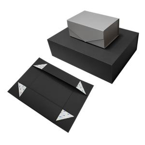 Quality Book Shape Rigid Collapsible Box Magnetic Lid Luxury Folded Paper Gift Box wholesale