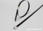 DEMOELE 201 304 316 PVC coated Stainless steel cable ties-ball self locking