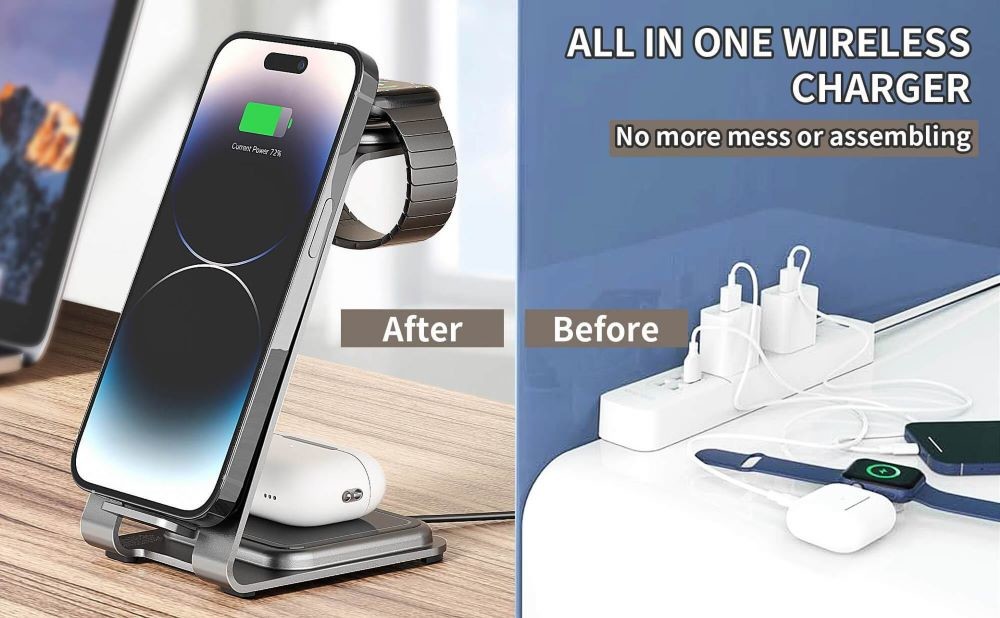Factory Origin Metal Wireless Charger Compatible with IPhone OEM ODM