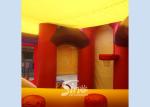 Commerical grade kids inflatable princess combo castle with slide N basketball