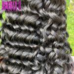 Peruvian Human Hair Bundles , Peruvian Water Wave Hair Customized Style