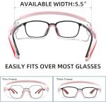 Safety Glasses Over Eyeglasses Anti Fog Safety Goggles Protective Glasses With