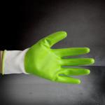 Wear Resistant VIDO 10.5inch Nitrile Gloves，The knitting part is made of refined
