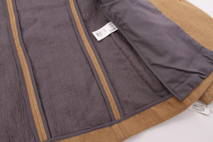 Brown 57% Cotton 43% Linen Women Casual Blazer