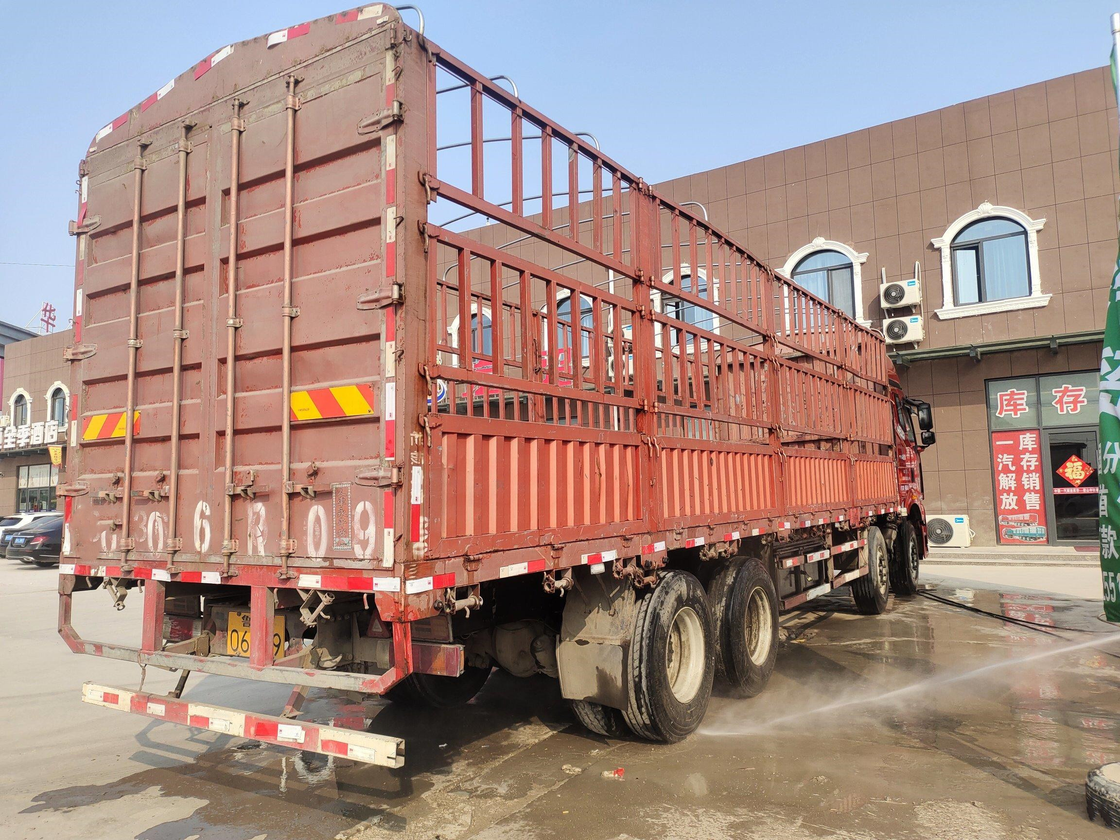 JAC 600Nm Used Dump Truck 350HP Column Plate Cargo Truck