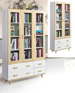 Quality Solid Wood Storage MDF Nordic Bookcase wholesale