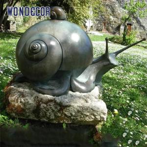 Quality Large Garden Lawn Metal Animal Decoration Bronze Snail Sculpture wholesale