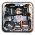 5 Persons Hydrotherapy Pool For Outdoor Spa Hot Tubs With Air Jets Jacuzzi