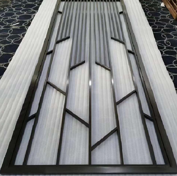 Dubai Interior stainless steel decorative room divider partition for restaurant