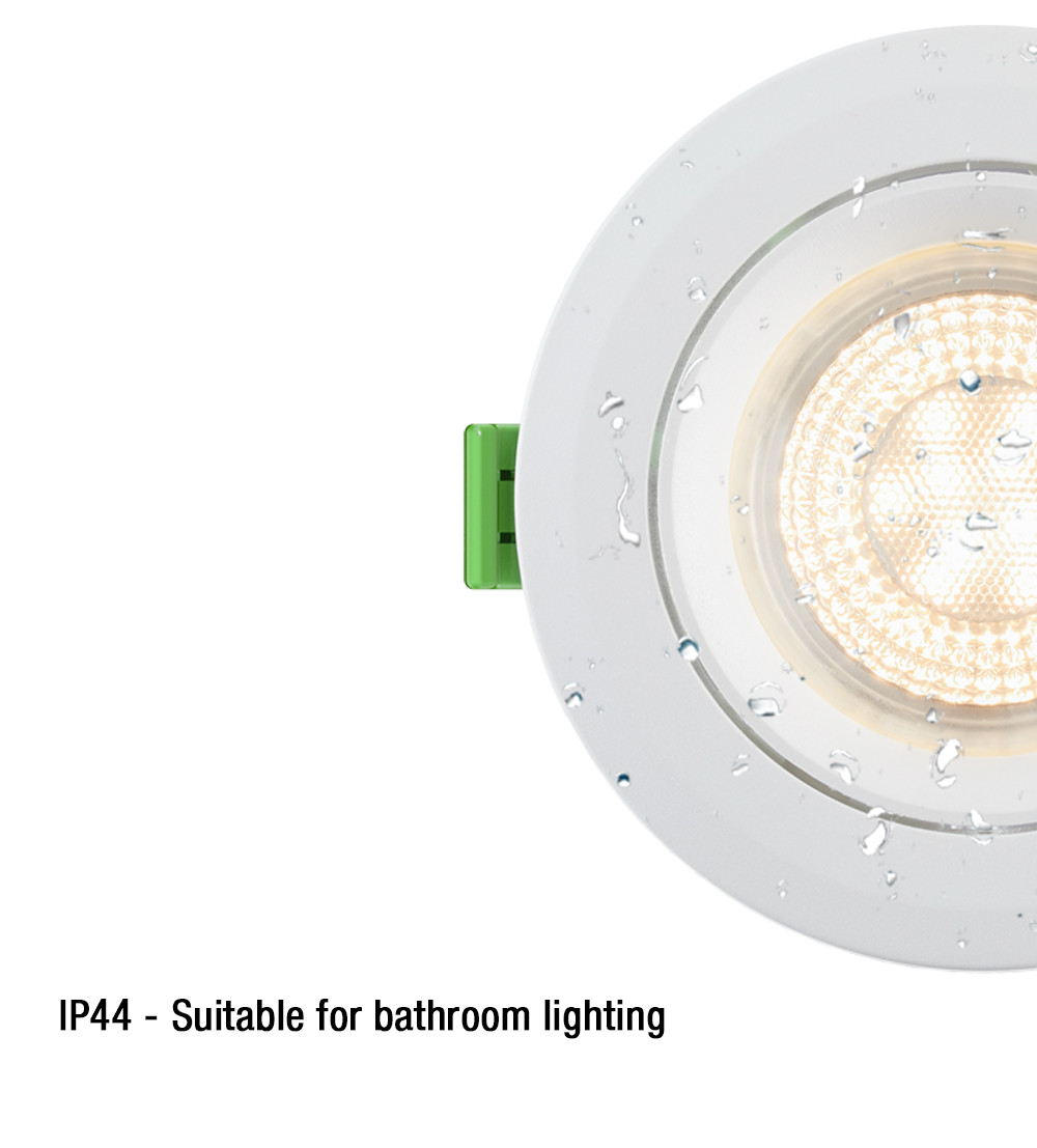 IP44 SMD 6W Dimmable LED Downlights 220V-240V Tiltable Waterproof