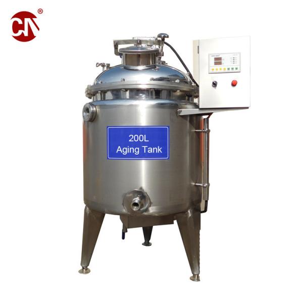Customized 200 Liter Small Stainless Steel Ice Cream Aging Tank for Advanced