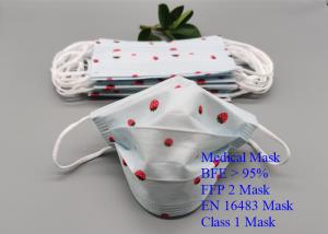 Quality Ffp 2 Disposable Children Medical Mask Hang Ear / Belt Type EN16483 Standard wholesale