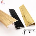 Rubber Insert Anodized Aluminum Stair Nosing Non Slip 0.4mm - 5mm Thickness