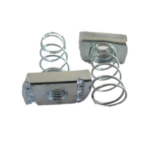 China c channel nut m6 m8 m10 m12 m16 Carbon Steel Long Spring Wing Nut on sale