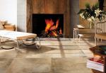 Yellow Accidental Colouring Travertine Porcelain Tile / 32x32 Porcelain Tile
