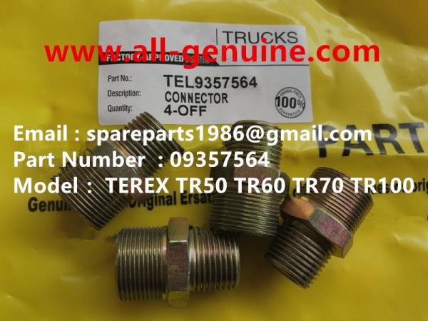 TEREX 09357564 CONNECTOR OFF HIGHWAY NHL DUMP TRUCK TR35 TR50 TR60 TR100 3305B