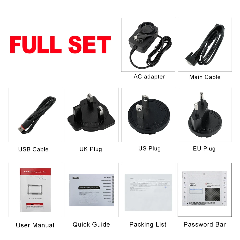 LAUNCH X431 PRO ELITE 8'inch Car Diagnostic Tools Auto OBD OBD2 Scanner All System CANFD/DOIP Active Test 32 Reset ECU C