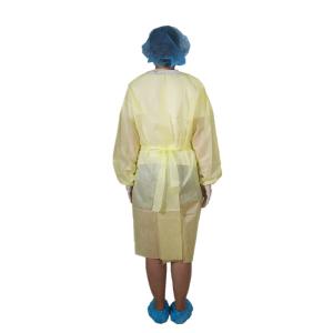 Quality Yellow Disposable Waterproof Isolation Surgical Gown wholesale