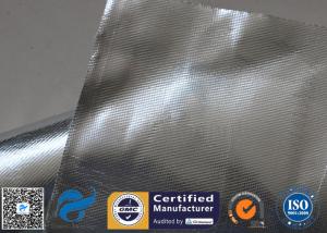 Quality Heat Reflective 0.9mm Aluminium Foil Fiberglass Silver Coated Fabric Pipe Insulation wholesale