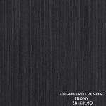 Brown Engineered Wood Veneer Quarter Cut Ebony Veneer Fineline For Door And