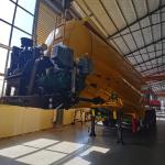 3/4 Axles 30/35 Cbm Powder / Silo Material Transport Semi Trailer with 1310mm