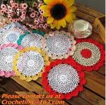 handmade hook needle coasters zakka vintage crochet cup mat mobile phone pad