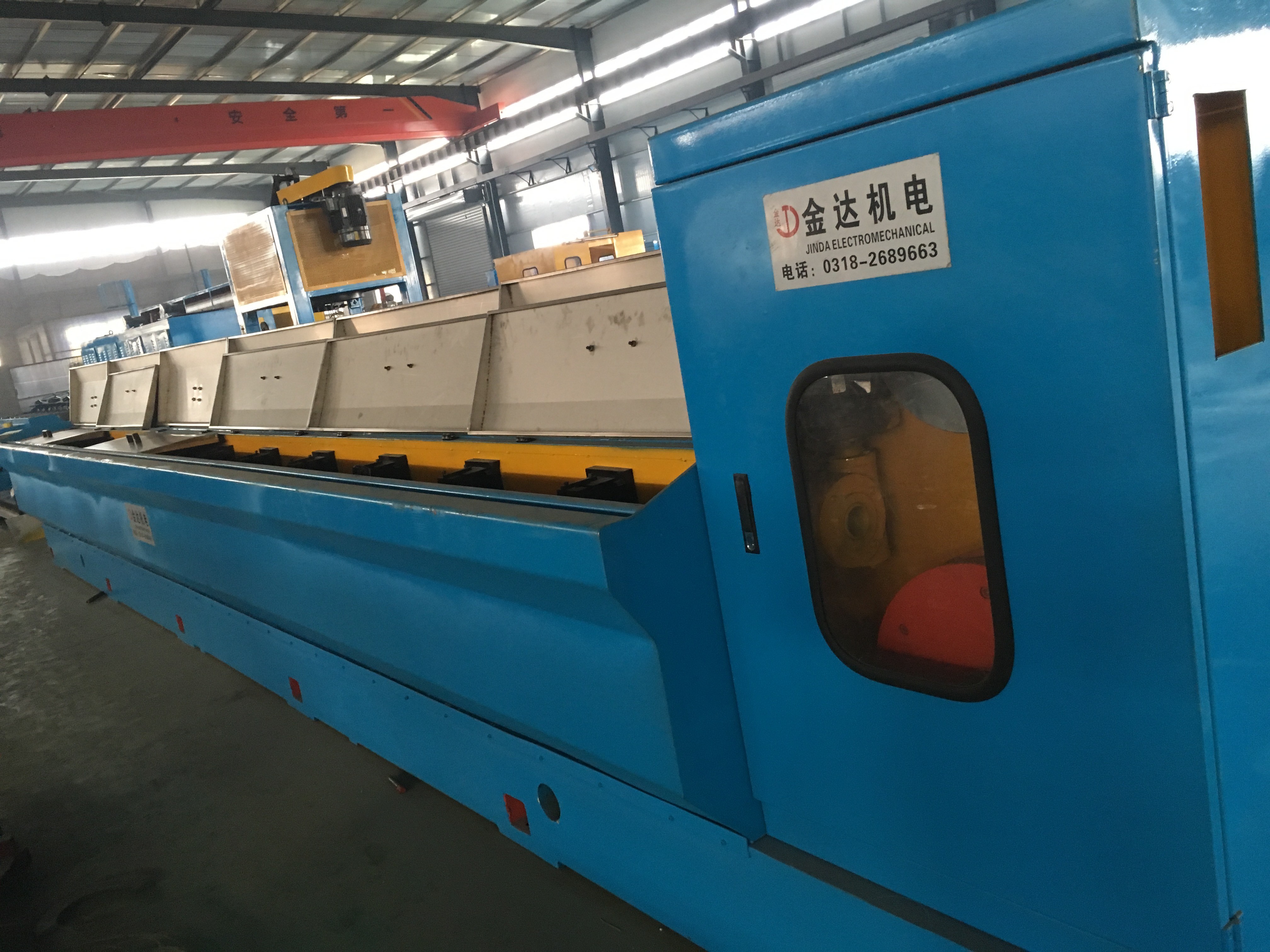 11 dies Copper Rod Break Down machine (RBD) Exported to Brazil