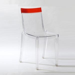 Quality transparent plastic hi cut chair clear club dining chair furniture wholesale