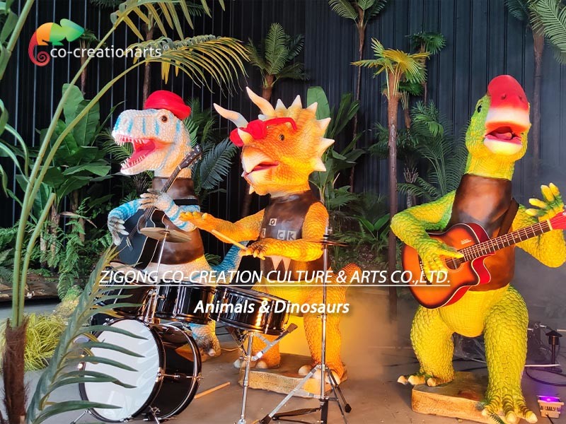 Customized Animatronic Dinosaur Band For Amusement Park