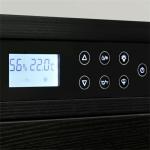 Luxurious Multi-Tiered Black Solid Wood Cigar Cooler Humidifier