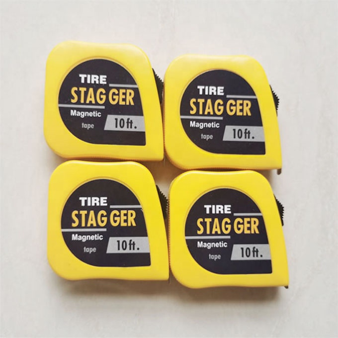 Universal Car Fitment Standard OE NO. Tape Measure Race Car Stagger Tool 1/4 Wide Blade x10 Foot for Universal Year