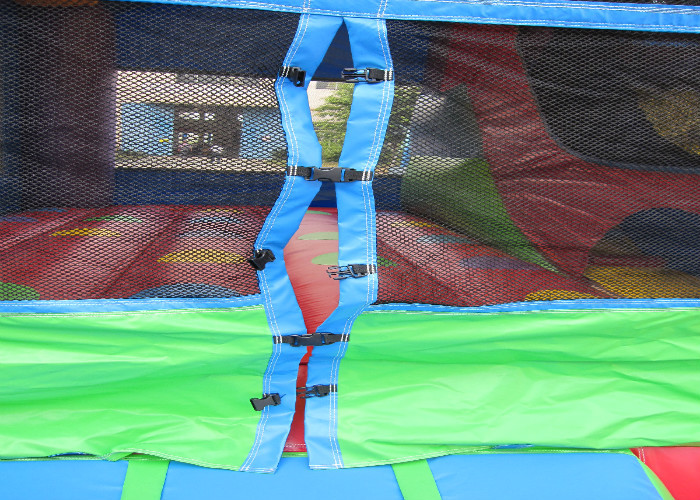 Simple inflatable bouncer house with slide classic inflatable castle combo for children over 5 years