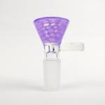 Colorful Glass Bongs Accessories Herb Dry Glass Slides 14mm Male For Smoking