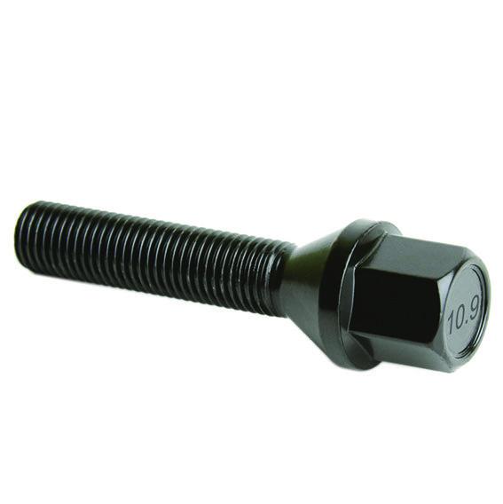 Black Grade 10.9 M14x1.25 Extended Lug Bolts Shank 46mm For BMW F Chassis G