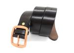 Men 's Fashion Casual Cowhide Leather Belt With Copper Plating Buckle