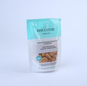 Quality custom printed smell proof plastic bag stand up clear window for biscuit ,candy .coffee ,weeds wholesale