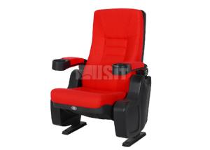 Quality Strong Steel Structure Auditorium Theater Chairs , Media Room Seating Fabric Material wholesale