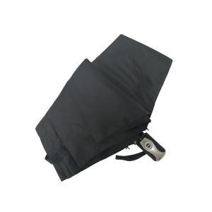 Quality Mens Business Auto Open Close Umbrella Windproof With Pu Leather Bag In Black Color wholesale