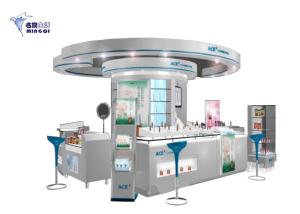 Quality Fashionable Cosmetic Store Furniture Kiosk Customized Non Toxic Material wholesale