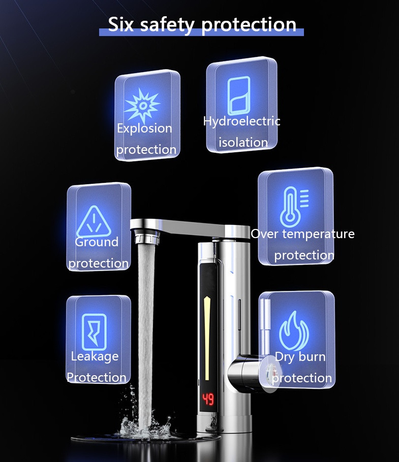 3-5s Automatic Kitchen Instant Hot Water Tap ABS High Temperature Resistance
