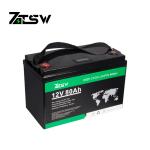 ISO 80Ah 12 Volt Lifepo4 Battery Rechargeable Lithium Ion Electric Power