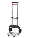 68kg Telescopic Foldable Cart Trolley TPR Wear resist Wheel Folding Luggage
