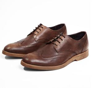 Quality Comfortable Derby Mens Leather Casual Shoes , Breathable Soft Sole Shoes For Adults wholesale