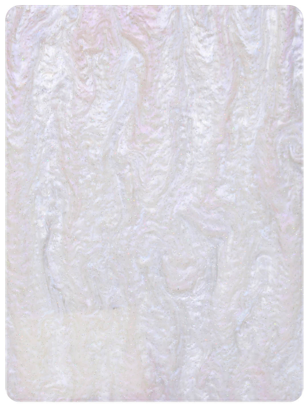 Customized Diy Laser Cutting White Glitter Plexi glass Board Organic Glass Glossy Pearlescent Acrylic Sheet