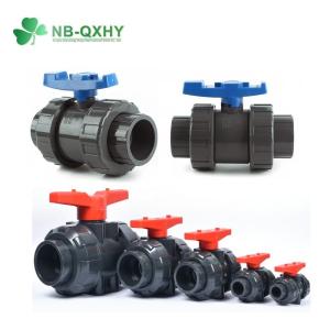 Quality Indonesia PVC/UPVC Industrial Union Valve with EPDM Seals and ANSI Flexible Ball Structure wholesale
