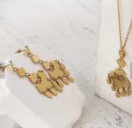 Sanfenly Gold Jewelry Sets for Women Girls Gold Layered Necklaces Chain