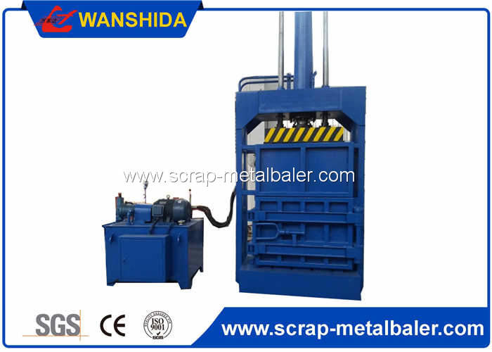 High Performance Cardboard Baling Machines , Vertical Balers For Cardboard