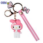Custom Any Shape PVC Acrylic Keychain, OEM Design 3D Cartoon Anime Cute Keychain