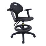 Workshop 250lbs Esd Stool Chair Office Chair Pu Leather Anti Static Esd